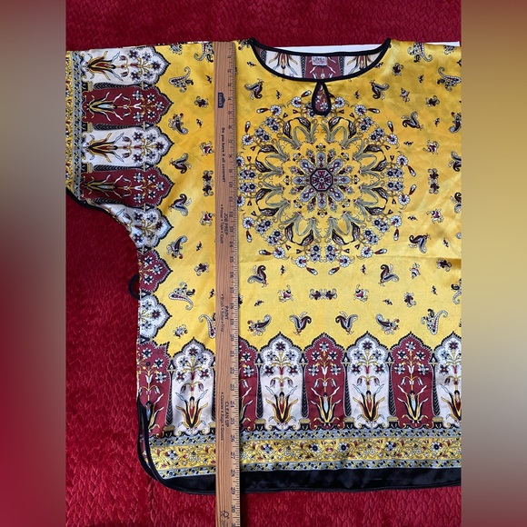 NK 100% silk Top blouse Designer Fashion Chic women’s size 1X? Floral print - Picture 5 of 14